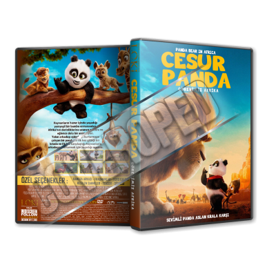 Cesur Panda Görevimiz Afrika - Panda Bear in Africa - 2024 Türkçe Dvd Cover Tasarımı